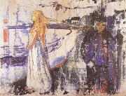 Edvard Munch Take leave oil on canvas